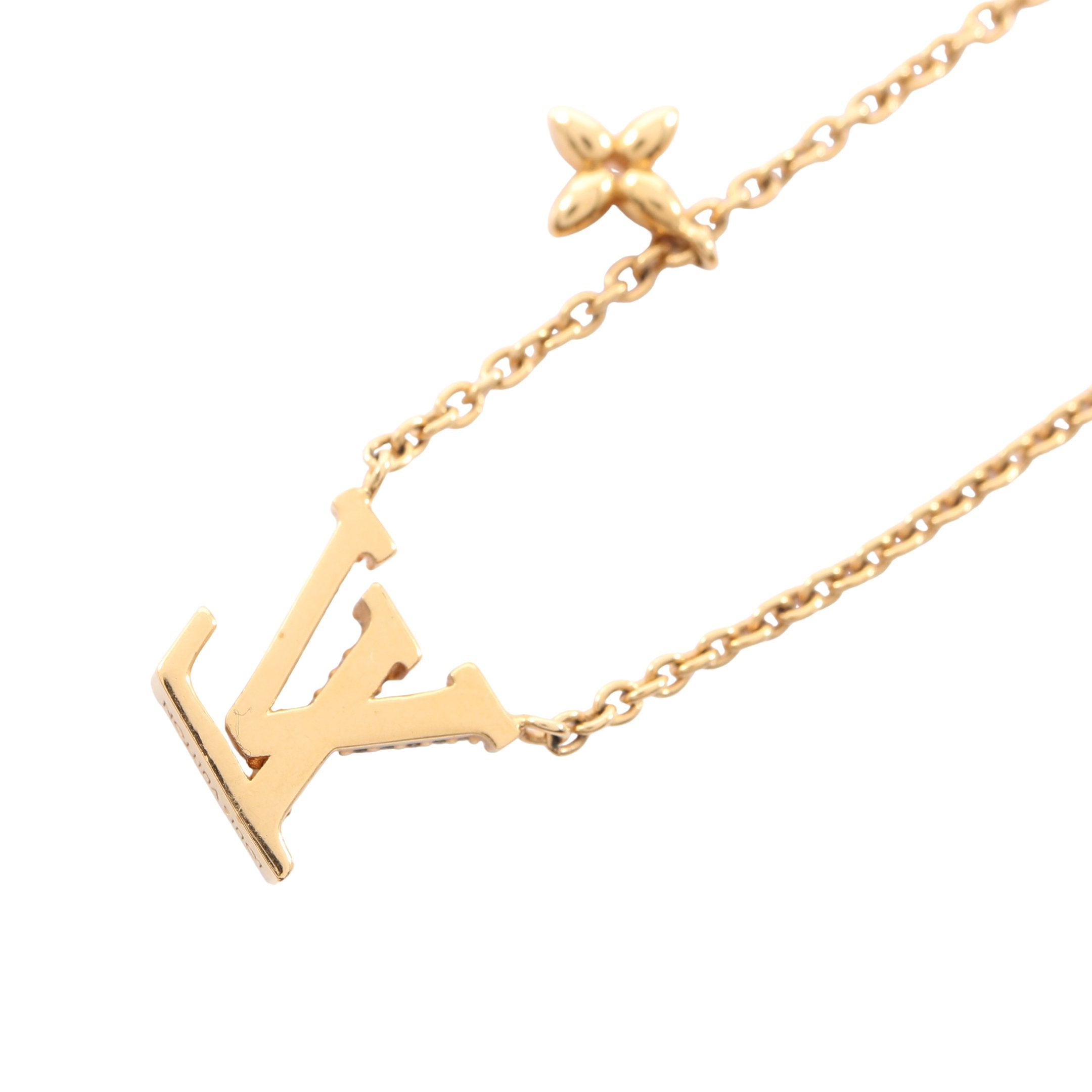 コリエ LV アイコニック ネックレス GP ラインストーン ゴールド