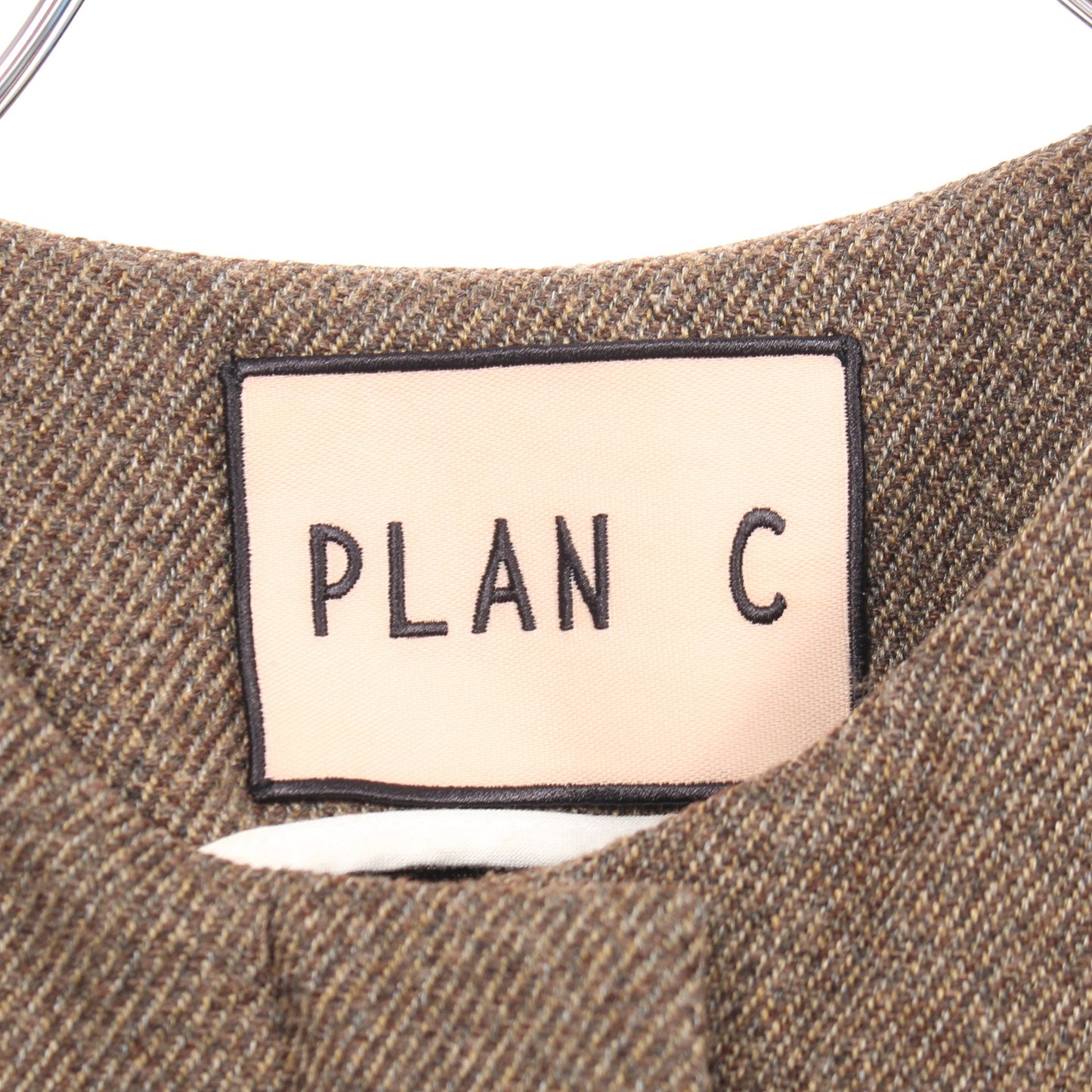 ジレ コート ブラウン プランシー アウター PLAN C