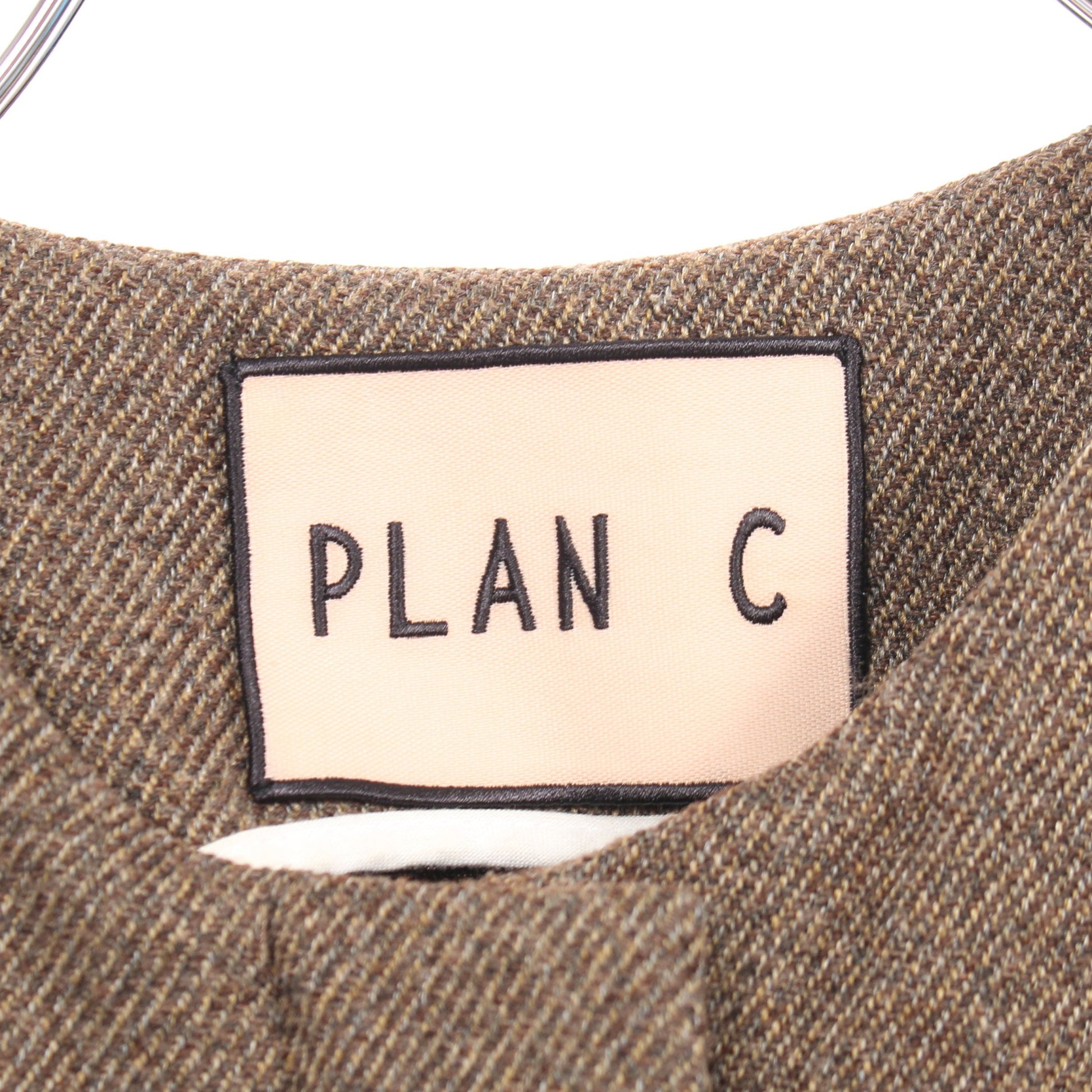 ジレ コート ブラウン プランシー アウター PLAN C