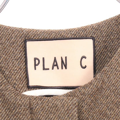 ジレ コート ブラウン プランシー アウター PLAN C