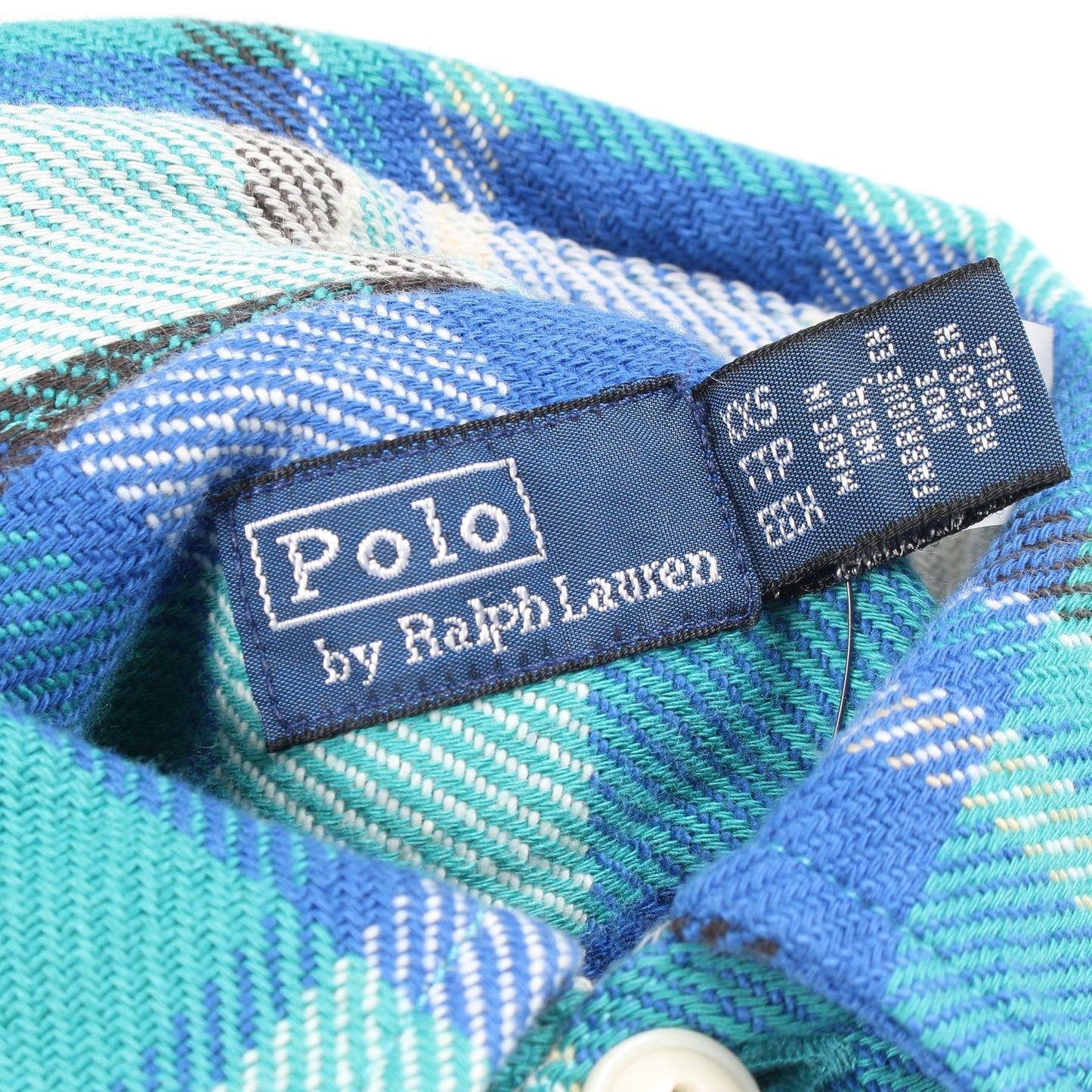 チェック シャツ 長袖 コットン ブルー マルチカラー ポロラルフローレン トップス Polo Ralph Lauren