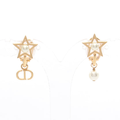 Petit CD Lucky Charms イヤリング GP フェイクパール ゴールド ホワイト クリスチャンディオール