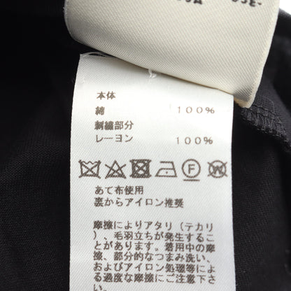 ホースビット ワンピース 半袖 刺繍 コットン ブラック エルメス ワンピース HERMES