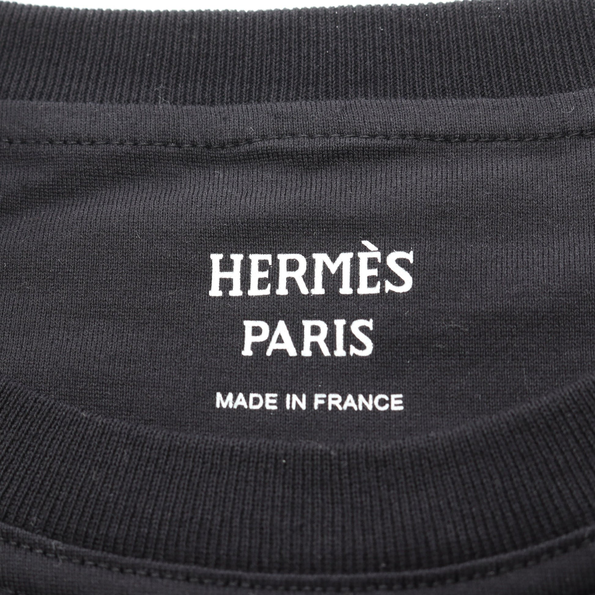 ホースビット ワンピース 半袖 刺繍 コットン ブラック エルメス ワンピース HERMES
