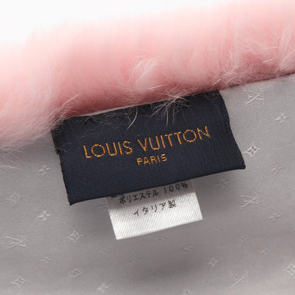 エシャルプ ウィンター サンセット マフラー ラビットファー ピンク オフホワイト ルイヴィトン 財布・小物 LOUIS VUITTON