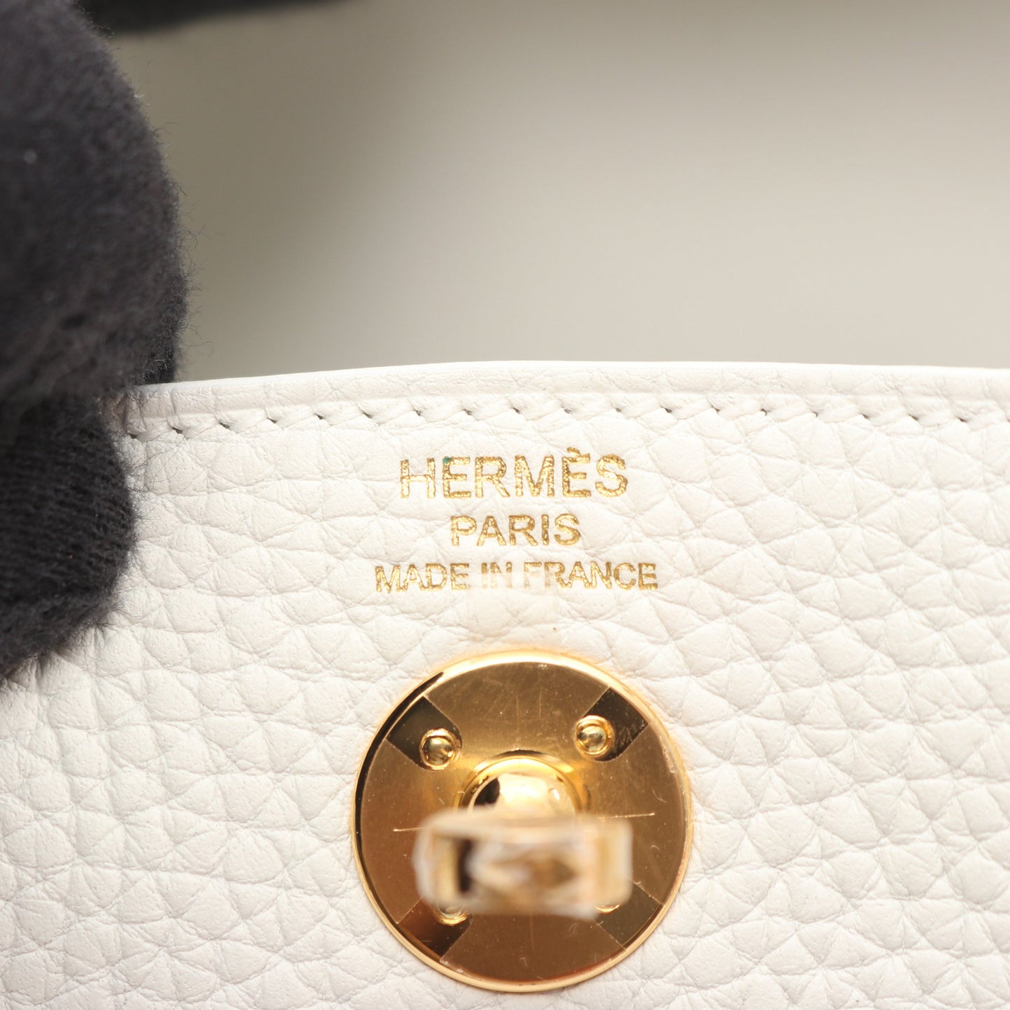リンディ ミニ ニューホワイト ショルダーバッグ トリヨンクレマンス ホワイト ゴールド金具 B刻印 エルメス バッグ HERMES
