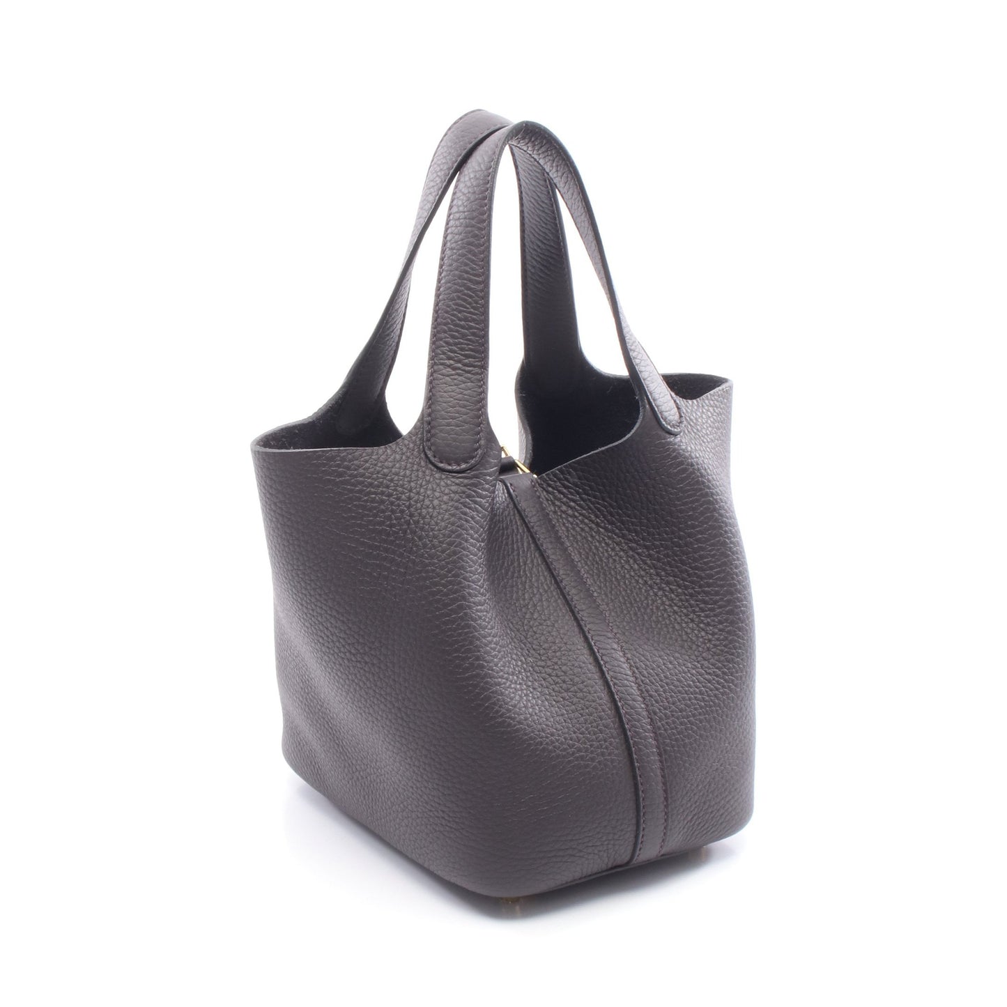ピコタンロックPM ブルーノワール ハンドバッグ トリヨンクレマンス ダークネイビー ゴールド金具 W刻印 エルメス バッグ HERMES