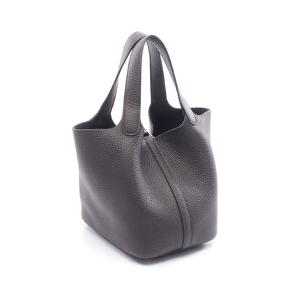 ピコタンロックPM ブルーノワール ハンドバッグ トリヨンクレマンス ダークネイビー ゴールド金具 W刻印 エルメス バッグ HERMES