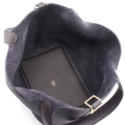 ピコタンロックPM ブルーノワール ハンドバッグ トリヨンクレマンス ダークネイビー ゴールド金具 W刻印 エルメス バッグ HERMES