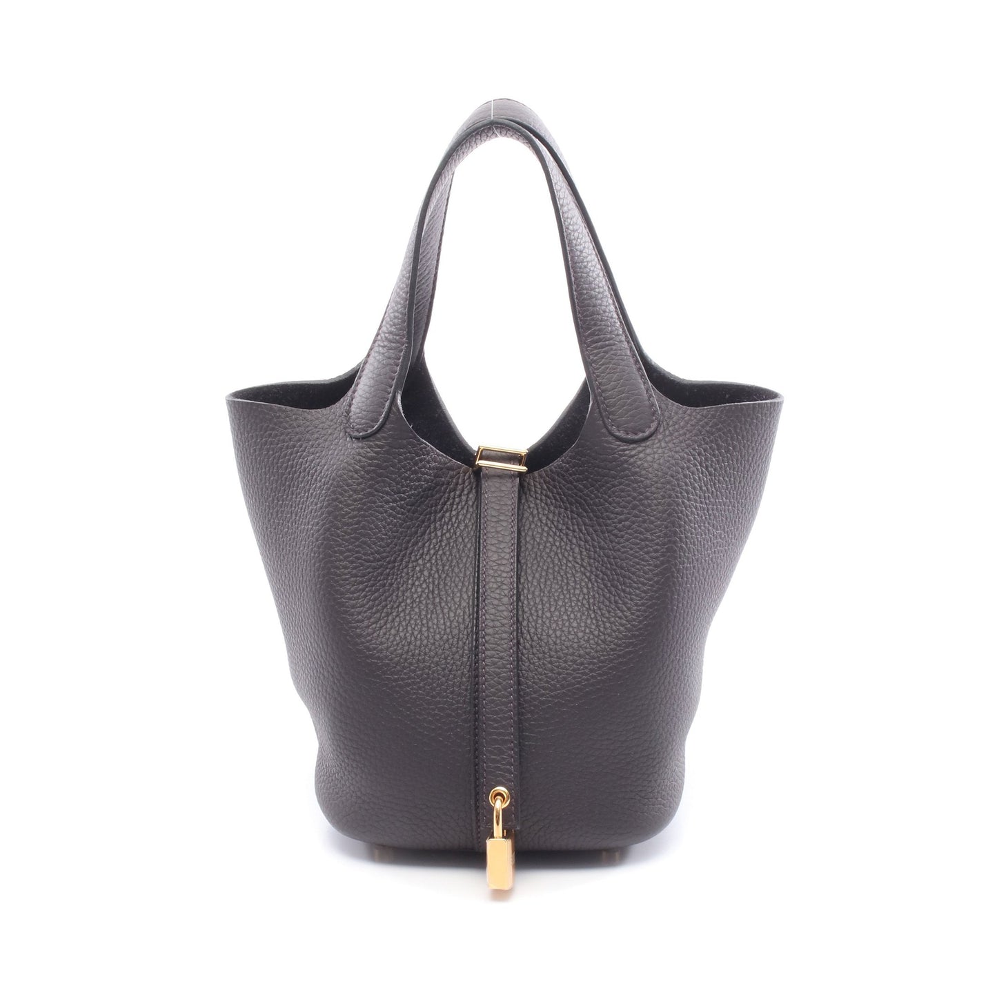 ピコタンロックPM ブルーノワール ハンドバッグ トリヨンクレマンス ダークネイビー ゴールド金具 W刻印 エルメス バッグ HERMES