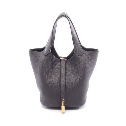 ピコタンロックPM ブルーノワール ハンドバッグ トリヨンクレマンス ダークネイビー ゴールド金具 W刻印 エルメス バッグ HERMES