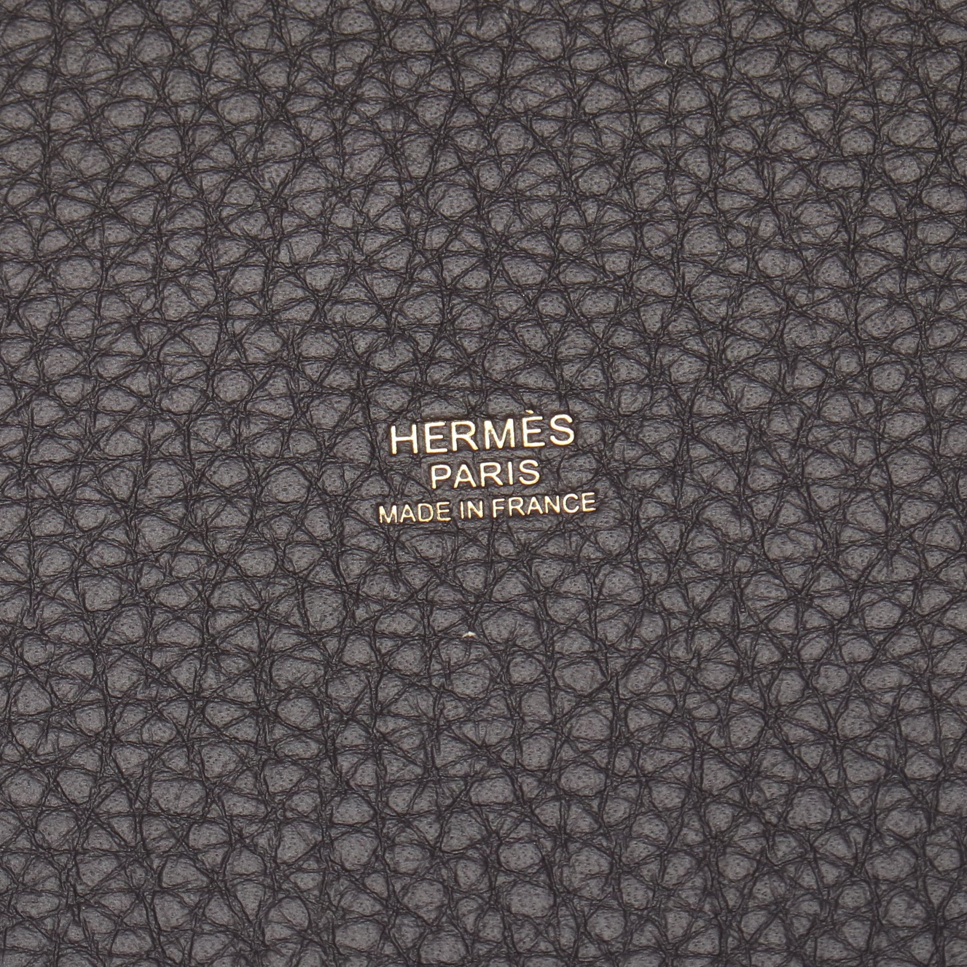 ピコタンロックPM ブルーノワール ハンドバッグ トリヨンクレマンス ダークネイビー ゴールド金具 W刻印 エルメス バッグ HERMES
