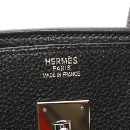 バーキン35 ハンドバッグ トゴ ブラック シルバー金具 □H刻印 エルメス バッグ HERMES