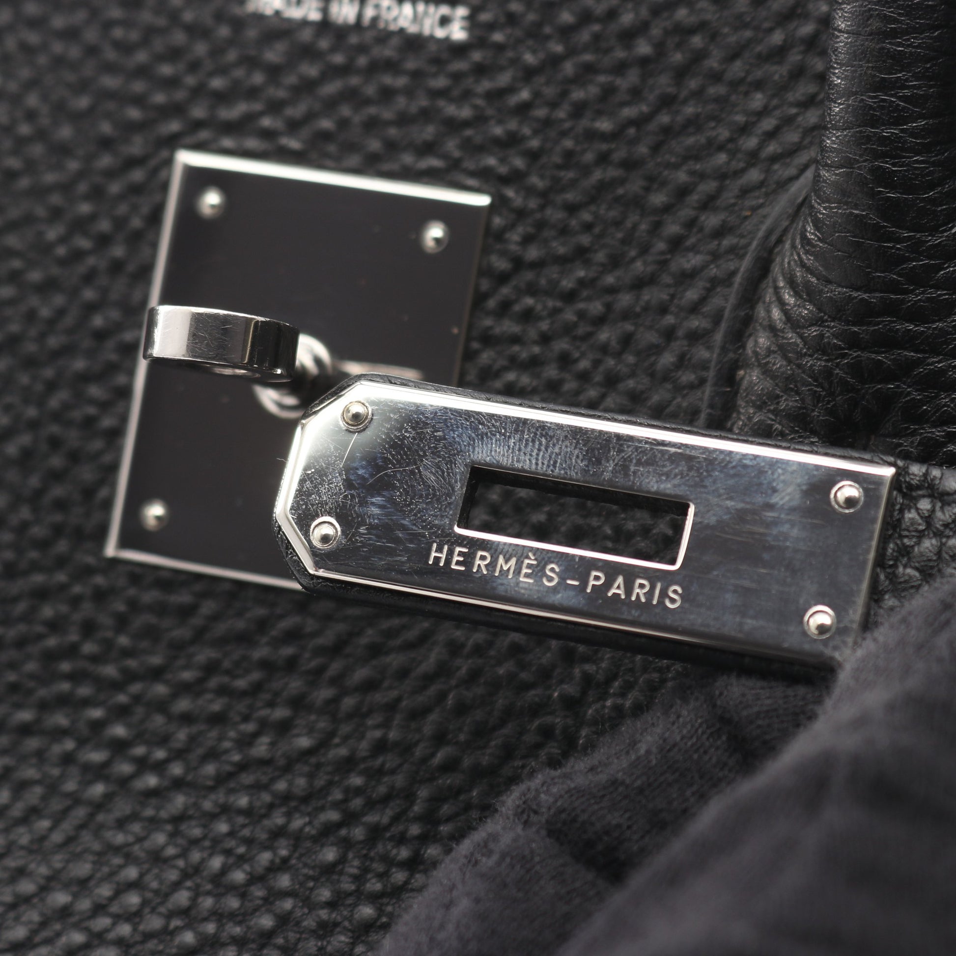 バーキン35 ハンドバッグ トゴ ブラック シルバー金具 □H刻印 エルメス バッグ HERMES