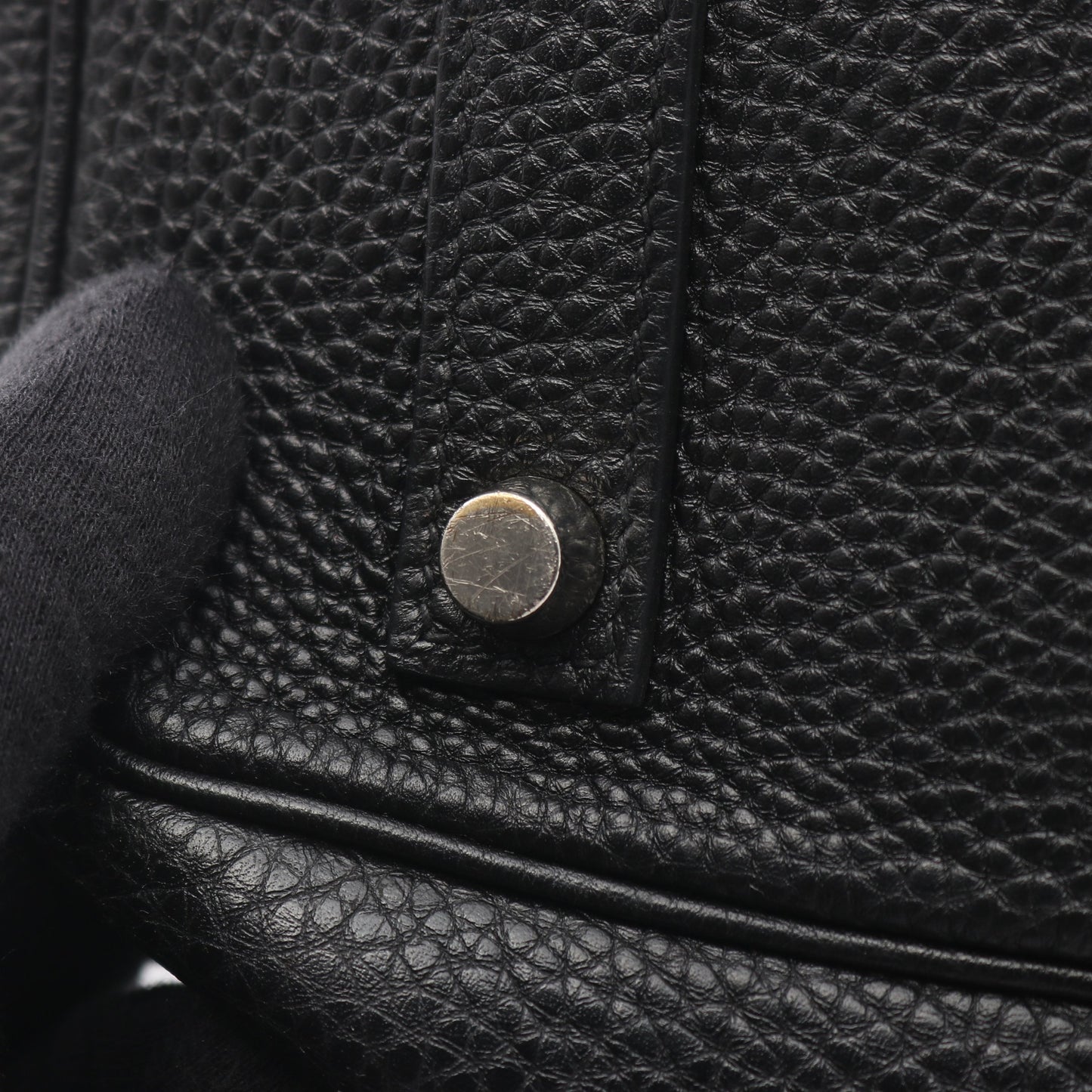 バーキン35 ハンドバッグ トゴ ブラック シルバー金具 □H刻印 エルメス バッグ HERMES