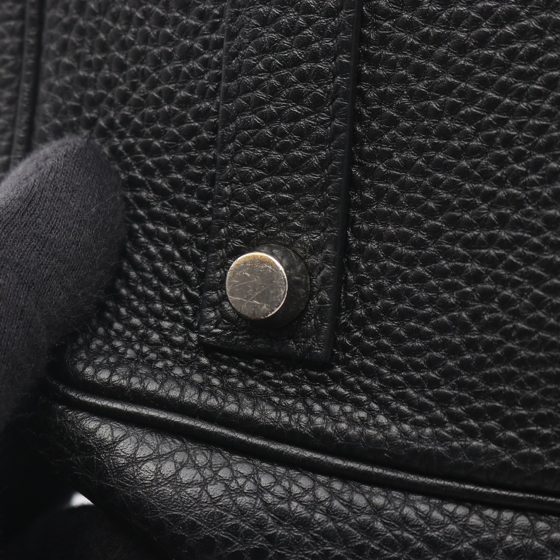 バーキン35 ハンドバッグ トゴ ブラック シルバー金具 □H刻印 エルメス バッグ HERMES
