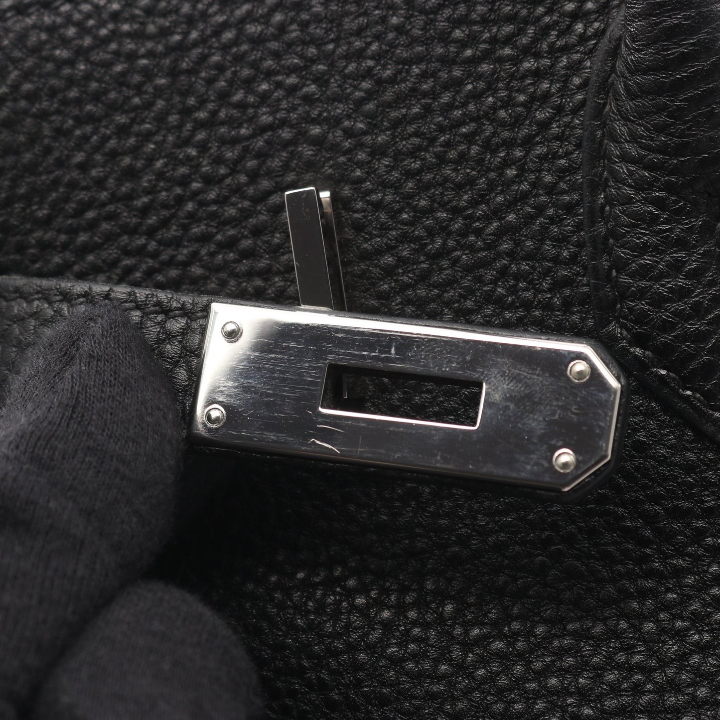 バーキン35 ハンドバッグ トゴ ブラック シルバー金具 □H刻印 エルメス バッグ HERMES
