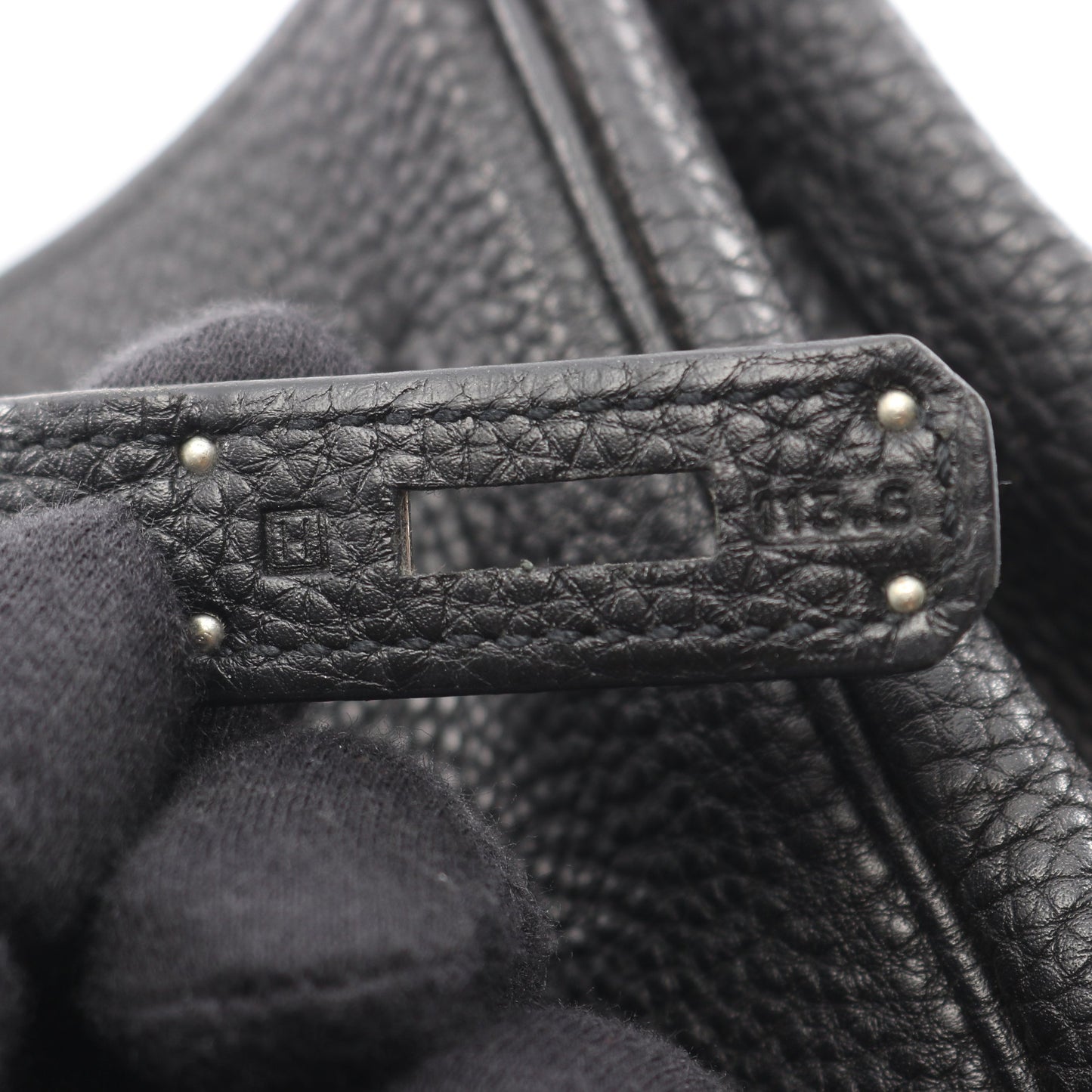 バーキン35 ハンドバッグ トゴ ブラック シルバー金具 □H刻印 エルメス バッグ HERMES