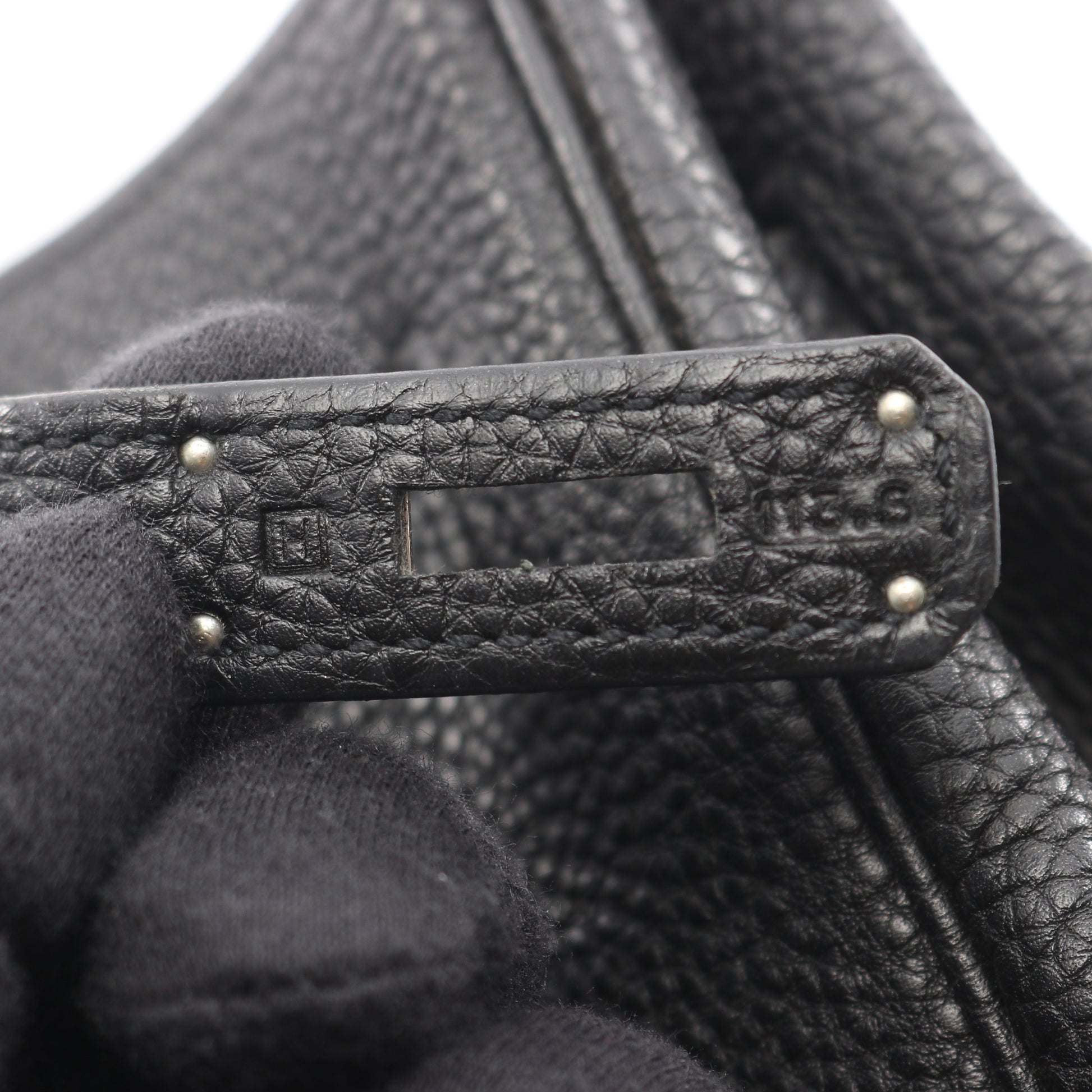 バーキン35 ハンドバッグ トゴ ブラック シルバー金具 □H刻印 エルメス バッグ HERMES