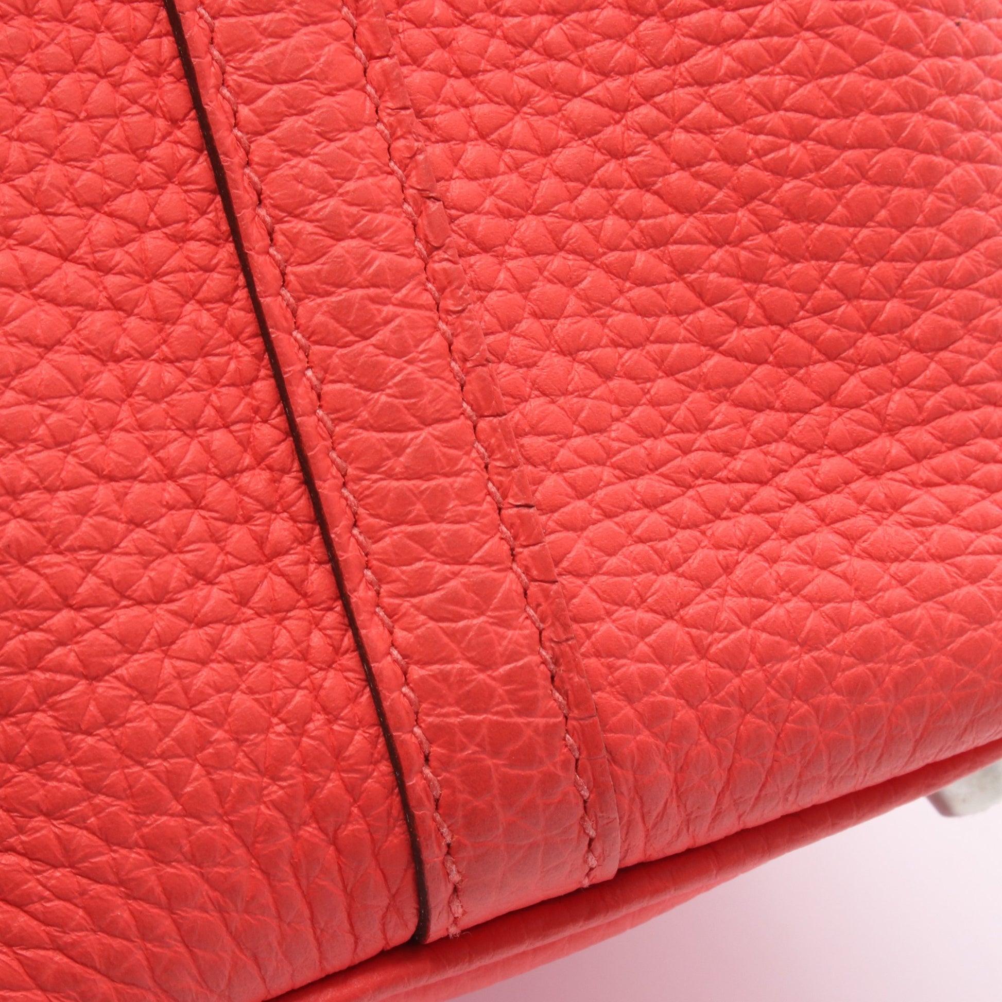 ピコタンロックPM ローズテキサス ハンドバッグ トリヨンクレマンス ピンクレッド シルバー金具 U刻印 エルメス バッグ HERMES