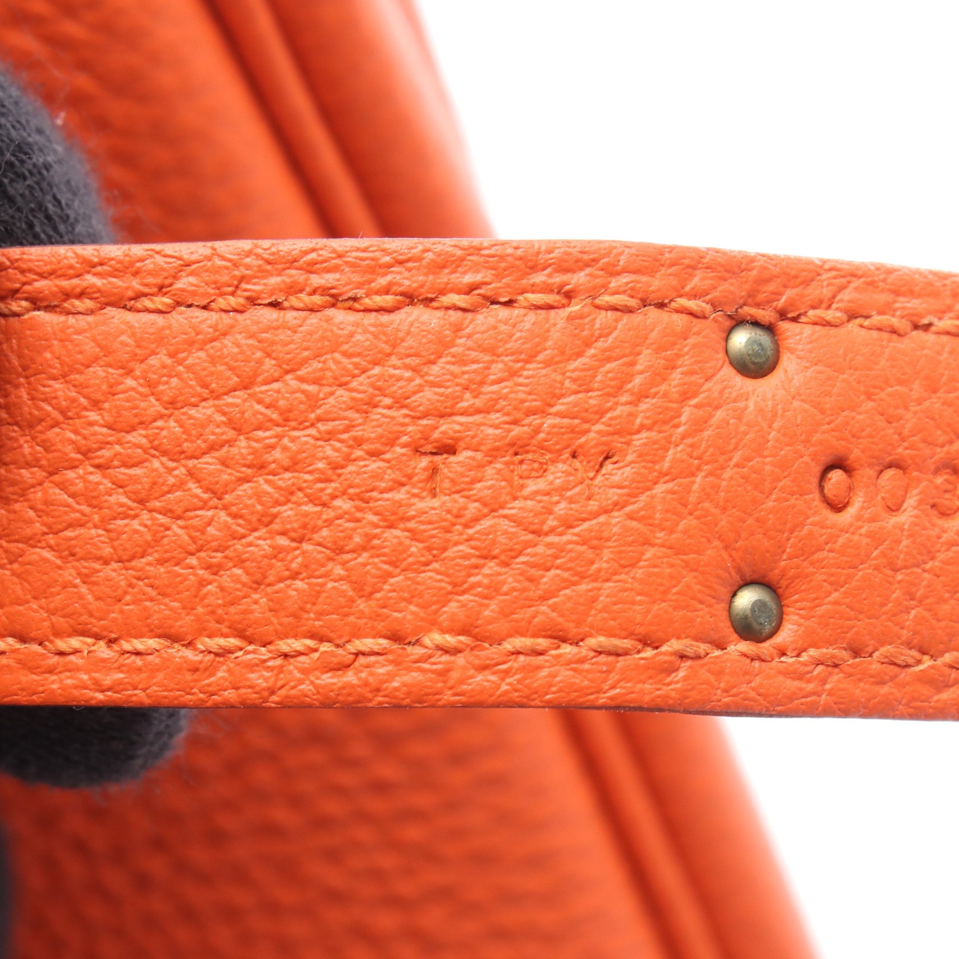 バーキン30 オレンジポピー ハンドバッグ トゴ オレンジ シルバー金具 T刻印 エルメス バッグ HERMES