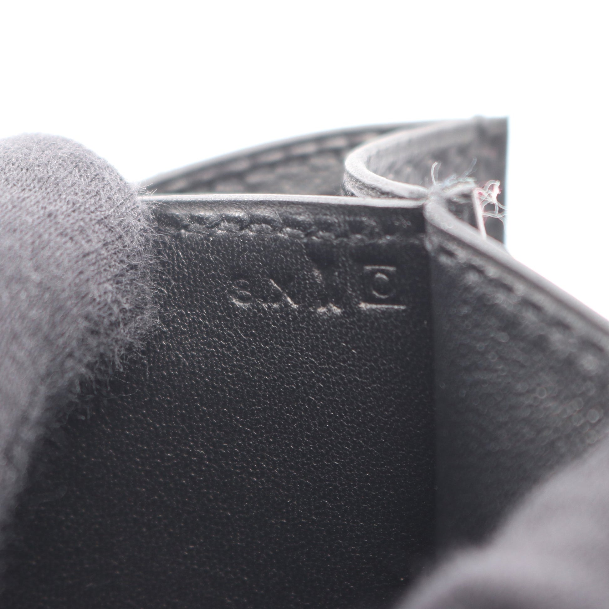 コンスタンスエラン3 ショルダーバッグ ヴォーエプソン ブラック シルバー金具 □O刻印 エルメス バッグ HERMES