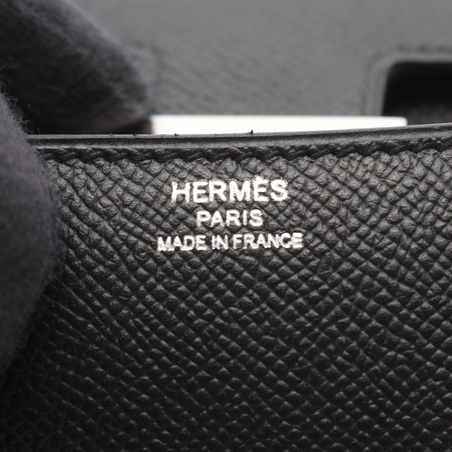 コンスタンスエラン3 ショルダーバッグ ヴォーエプソン ブラック シルバー金具 □O刻印 エルメス バッグ HERMES