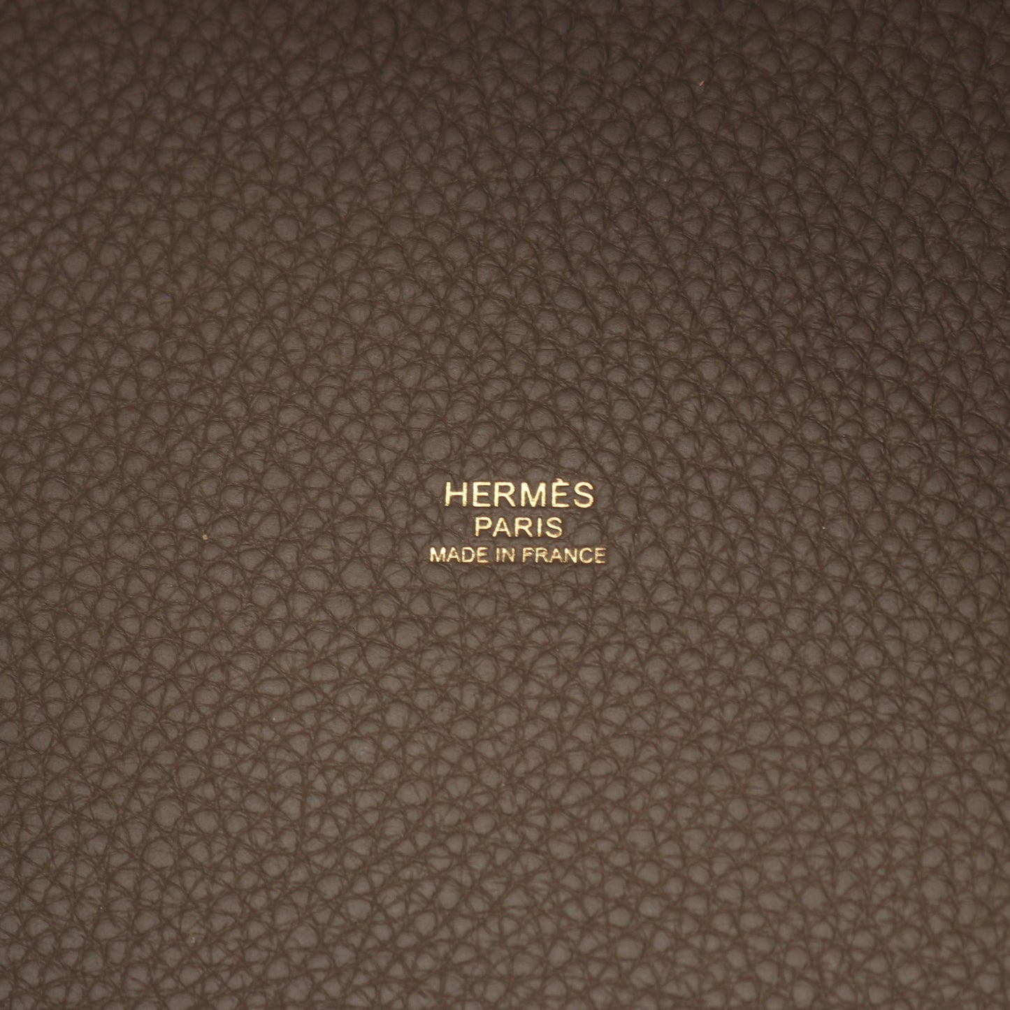 ピコタンロックMM エトゥープ ハンドバッグ トリヨンクレマンス グレーブラウン ゴールド金具 Y刻印 エルメス バッグ HERMES