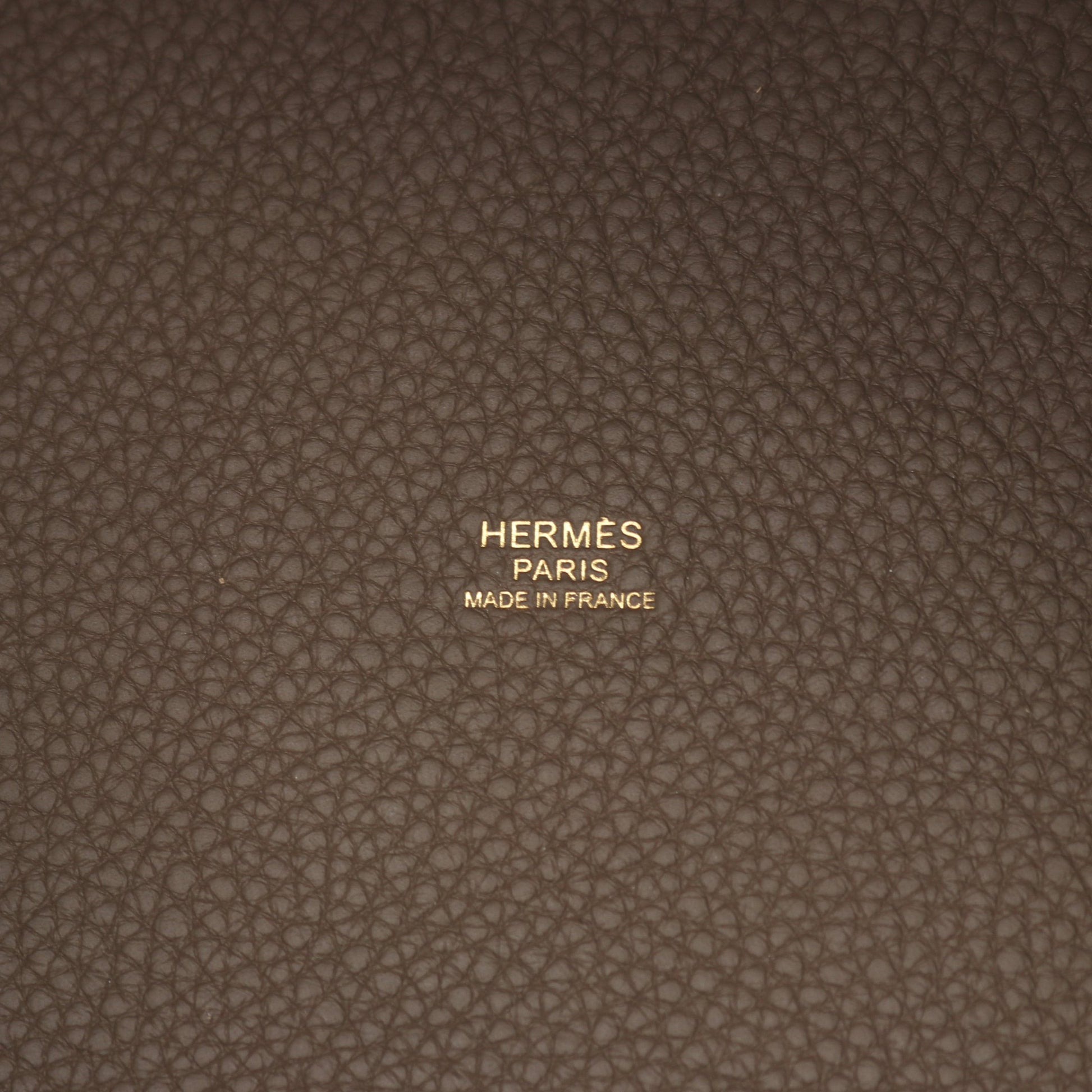 ピコタンロックMM エトゥープ ハンドバッグ トリヨンクレマンス グレーブラウン ゴールド金具 Y刻印 エルメス バッグ HERMES