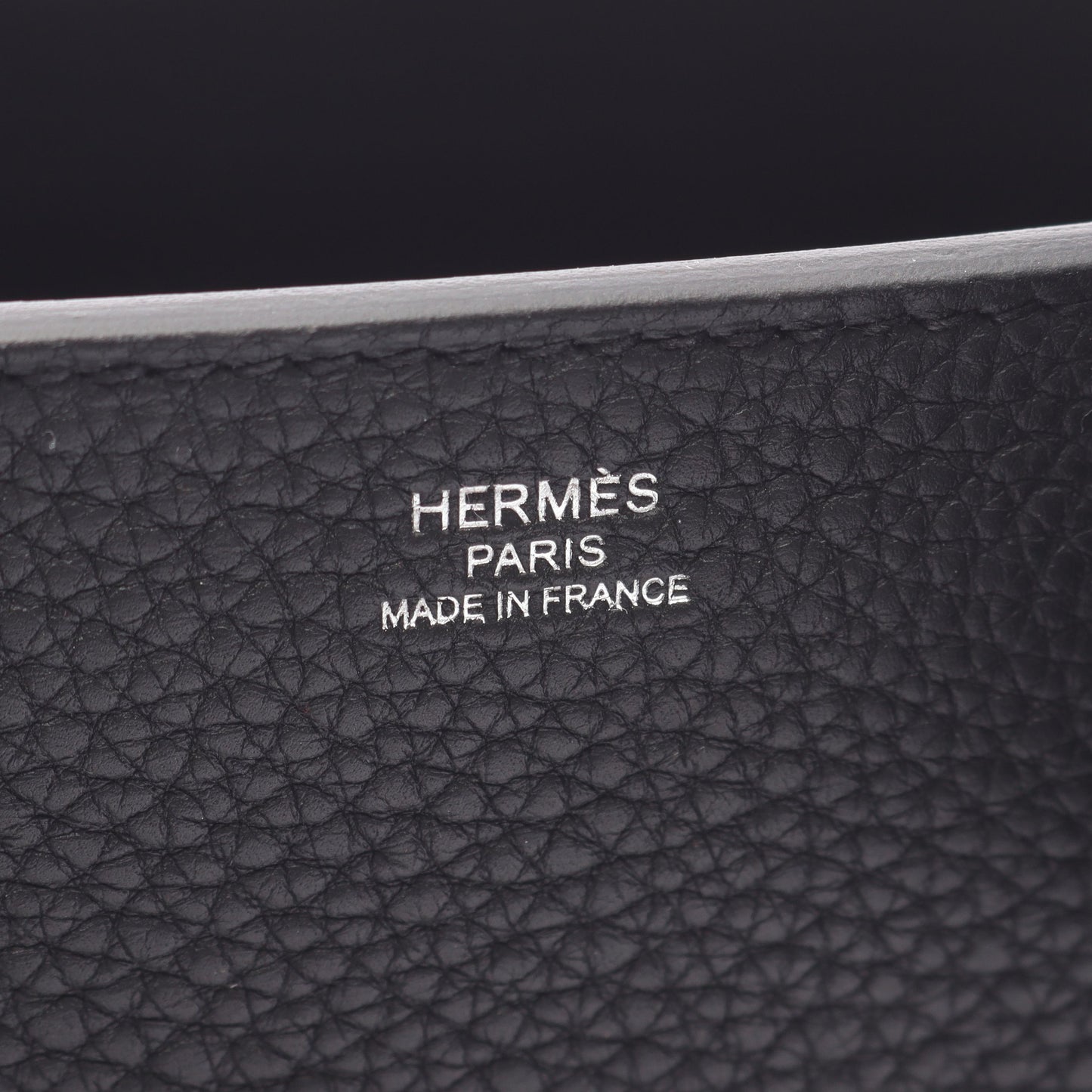 メドール ハンドバッグ トゴ ヴォースイフト ブラック シルバー金具 2WAY W刻印 エルメス バッグ HERMES