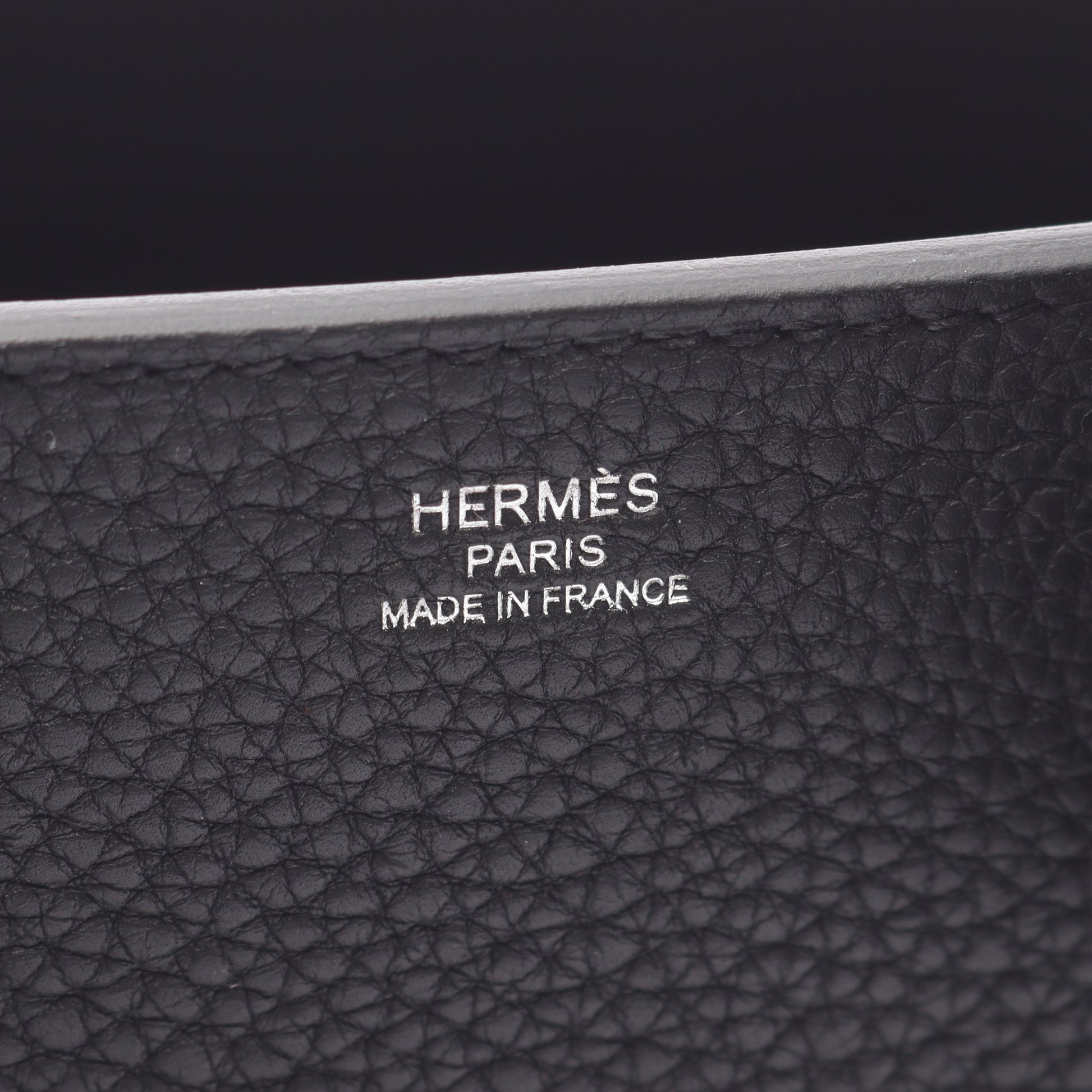 メドール ハンドバッグ トゴ ヴォースイフト ブラック シルバー金具 2WAY W刻印 エルメス バッグ HERMES