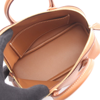 ボリード1923 ミニ ゴールド ハンドバッグ エバーカラー ライトブラウン ゴールド金具 2WAY Z刻印 エルメス バッグ HERMES