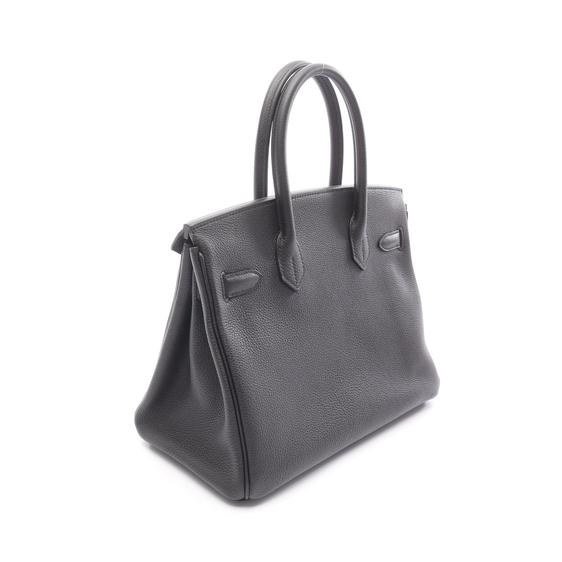 バーキン30 ハンドバッグ トゴ ブラック シルバー金具 X刻印 エルメス バッグ HERMES