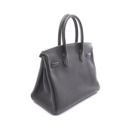 バーキン30 ハンドバッグ トゴ ブラック シルバー金具 X刻印 エルメス バッグ HERMES