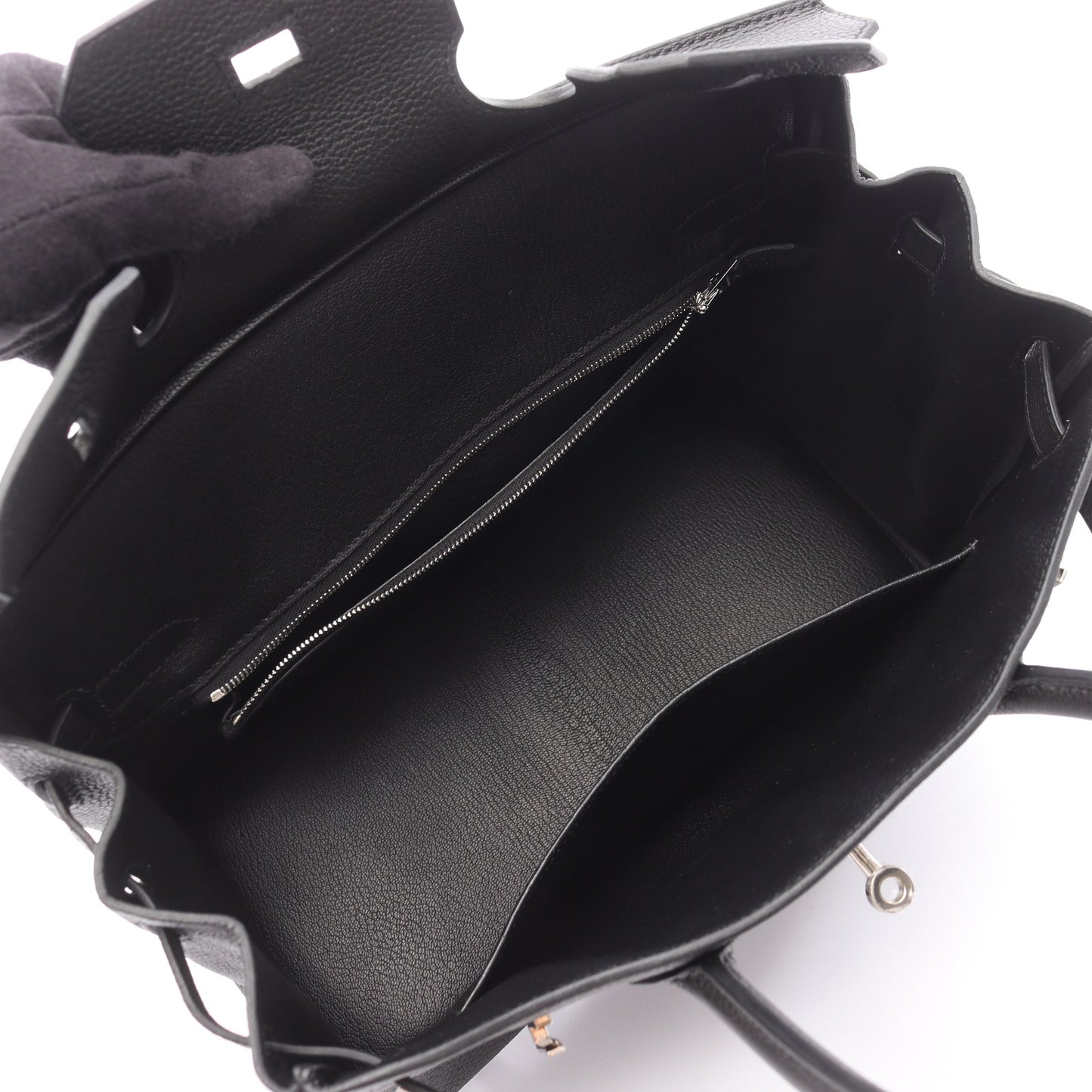 バーキン30 ハンドバッグ トゴ ブラック シルバー金具 X刻印 エルメス バッグ HERMES