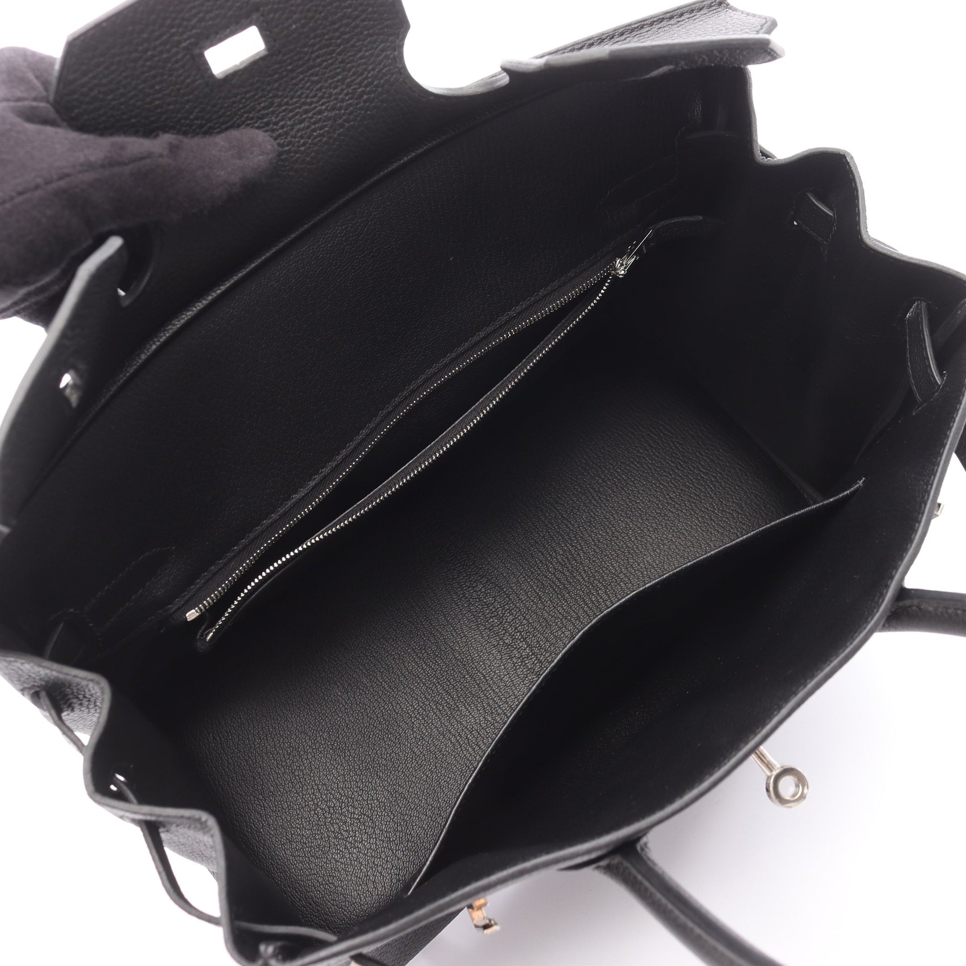 バーキン30 ハンドバッグ トゴ ブラック シルバー金具 X刻印 エルメス バッグ HERMES