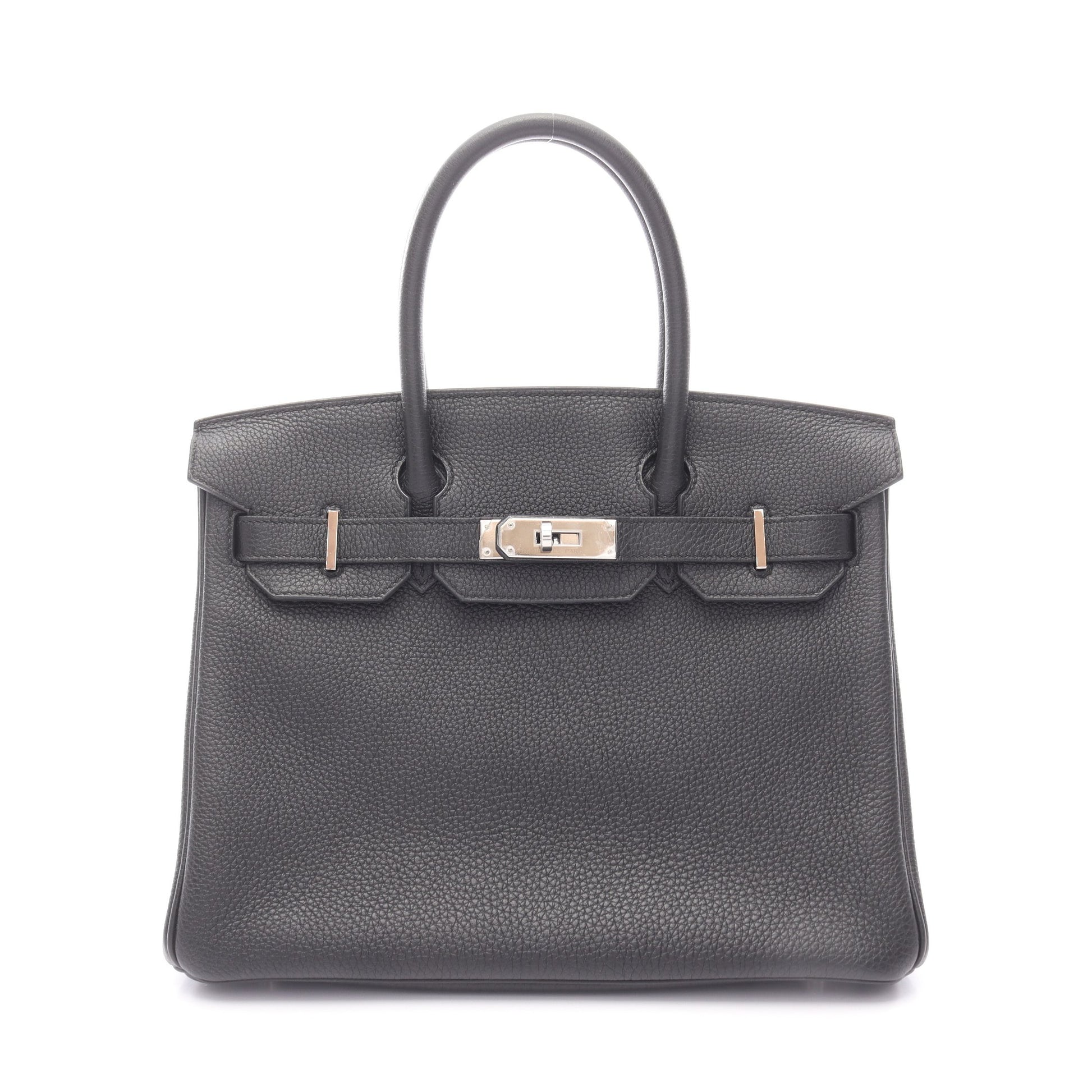バーキン30 ハンドバッグ トゴ ブラック シルバー金具 X刻印 エルメス バッグ HERMES