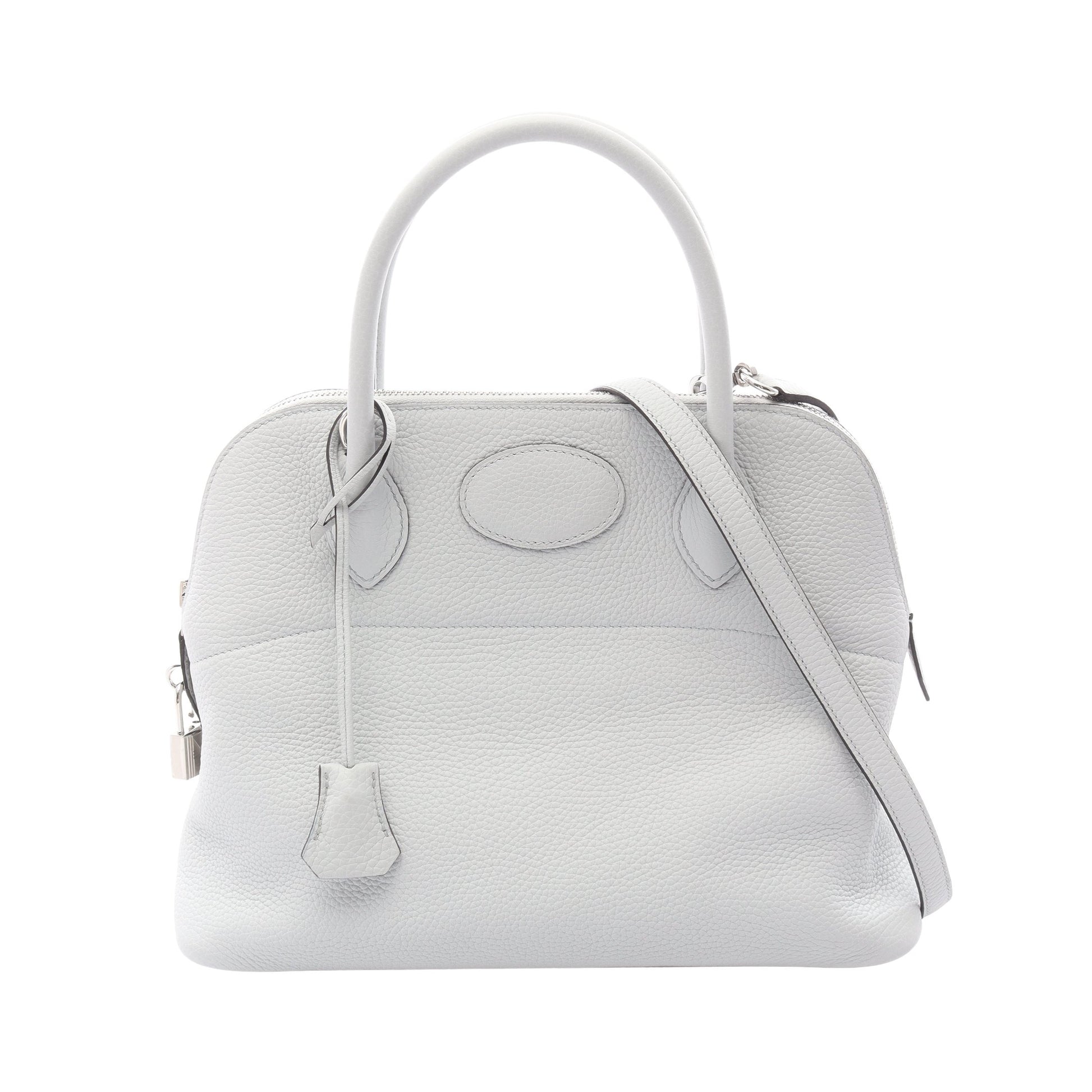 ボリード31 ブルーペール ハンドバッグ トリヨンクレマンス ライトブルー シルバー金具 2WAY Z刻印 エルメス バッグ HERMES