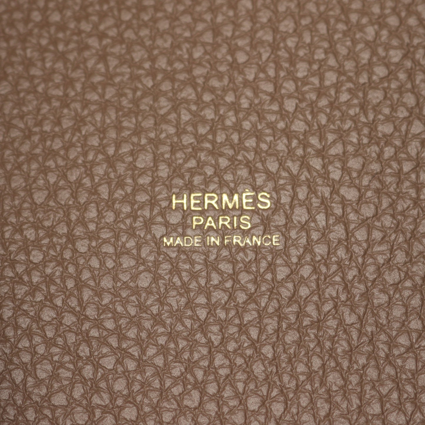 ピコタンロックPM エトゥープ ハンドバッグ トリヨンクレマンス グレーブラウン ゴールド金具 U刻印 エルメス バッグ HERMES