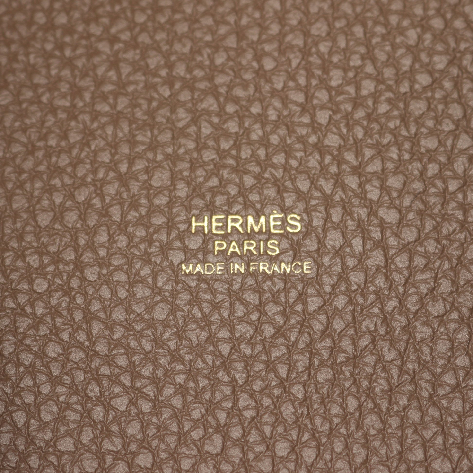 ピコタンロックPM エトゥープ ハンドバッグ トリヨンクレマンス グレーブラウン ゴールド金具 U刻印 エルメス バッグ HERMES