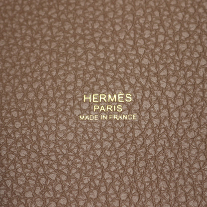 ピコタンロックPM エトゥープ ハンドバッグ トリヨンクレマンス グレーブラウン ゴールド金具 U刻印 エルメス バッグ HERMES