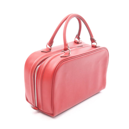 サックアンヴィ26 ルージュガランス ハンドバッグ ヴォーエプソン レッド シルバー金具 □K刻印 エルメス バッグ HERMES