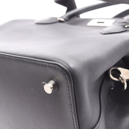 ツールボックス20 ハンドバッグ ヴォースイフト ブラック シルバー金具 2WAY A刻印 エルメス