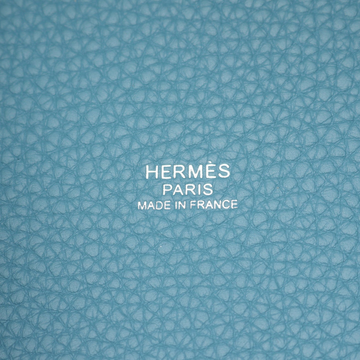 ピコタンロックPM エクラ ニューブルージーン モーヴペール ハンドバッグ トリヨンクレマンス ブルー ライトピンク シルバー金具 W刻印 エルメス