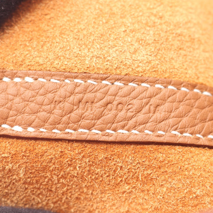 ピコタンロックPM エクラ ゴールド ローズサクラ ハンドバッグ トリヨンクレマンス ヴォースイフト ブラウン ライトピンク シルバー金具 K刻印 エルメス