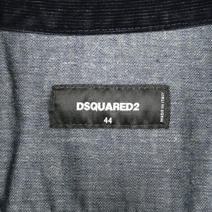 Flocked Cord Jean Jacket コーデュロイ ジャケット コットン ダークネイビー ディースクエアード アウター DSQUARED2