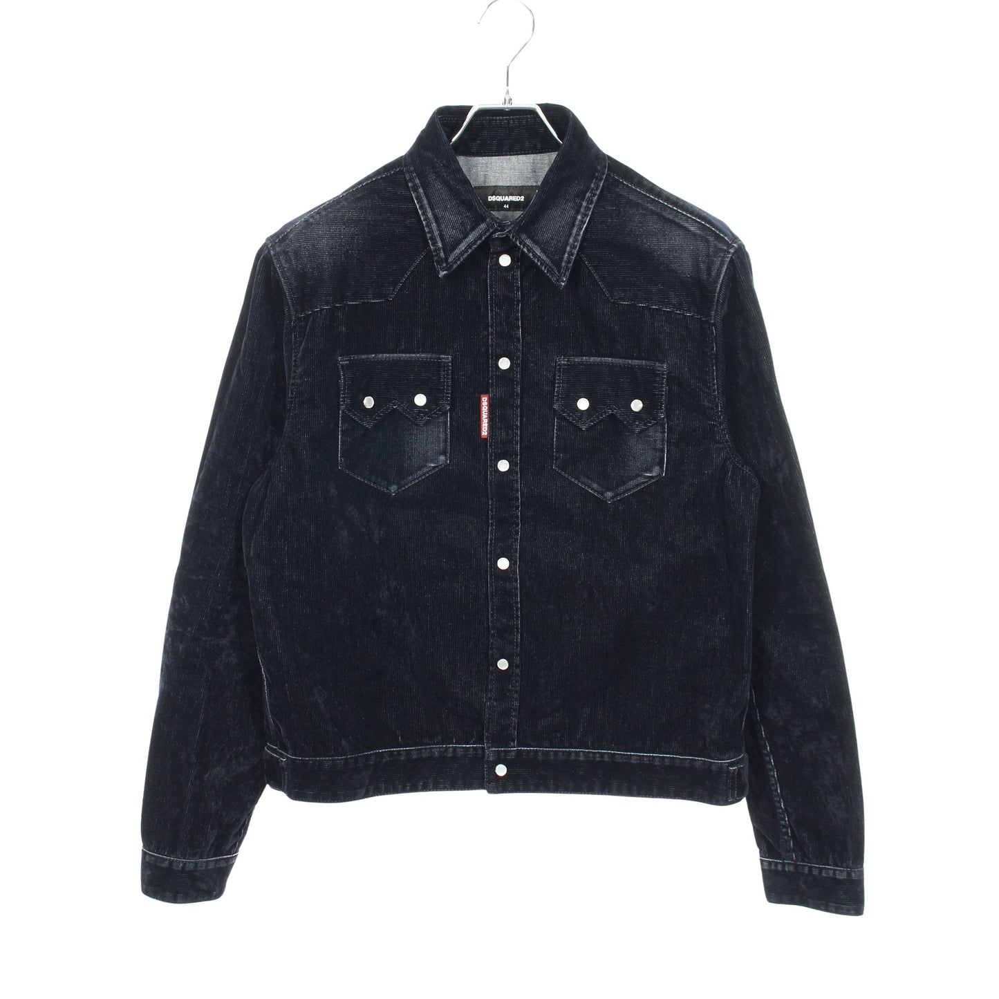 Flocked Cord Jean Jacket コーデュロイ ジャケット コットン ダークネイビー ディースクエアード アウター DSQUARED2