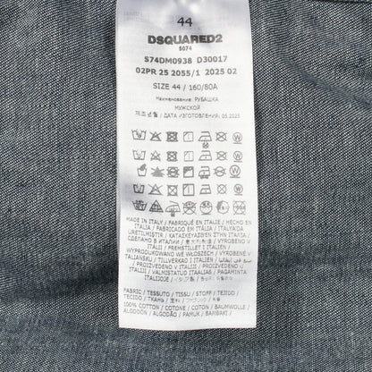 Flocked Cord Jean Jacket コーデュロイ ジャケット コットン ダークネイビー ディースクエアード アウター DSQUARED2
