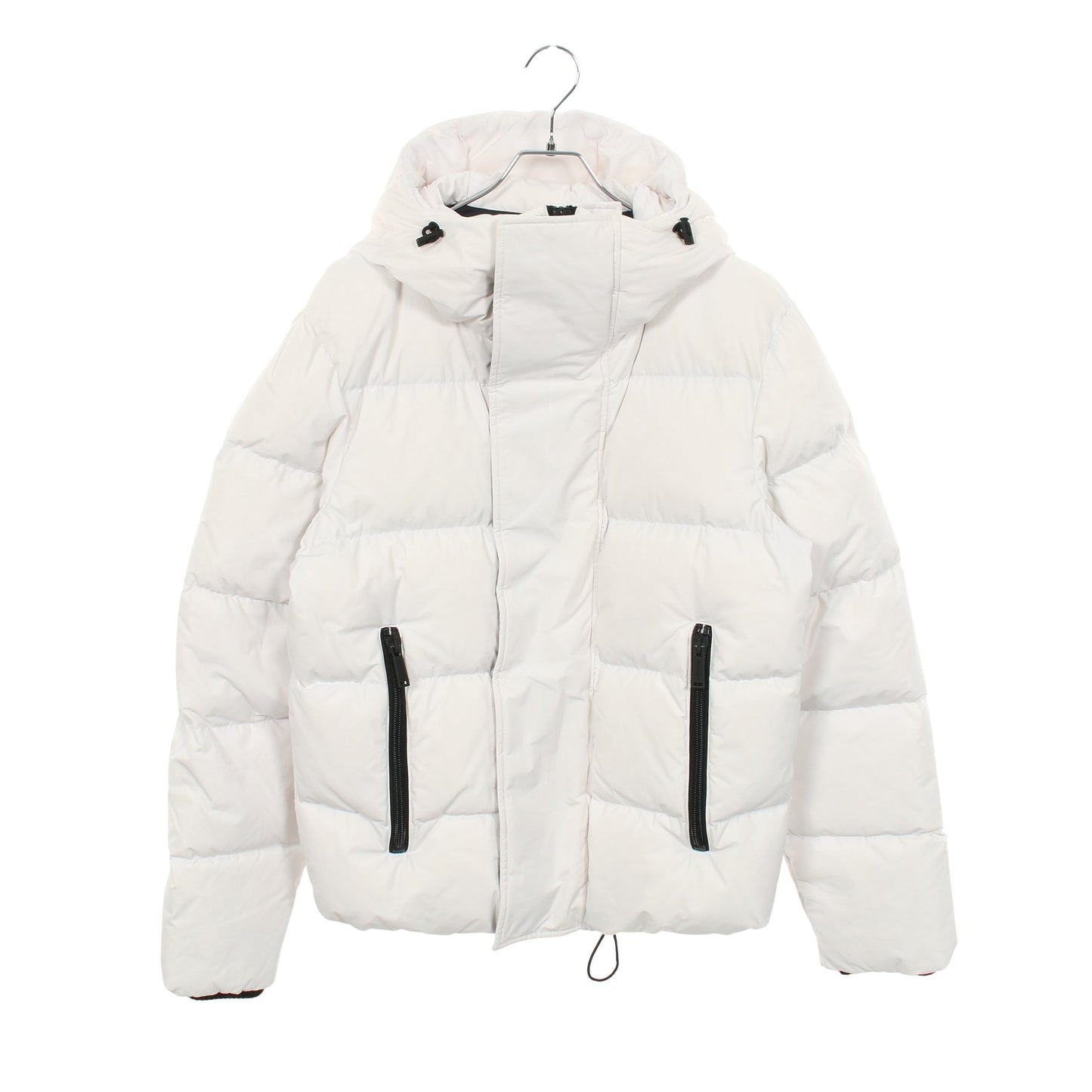 ダウンジャケット ホワイト フード付き ディースクエアード