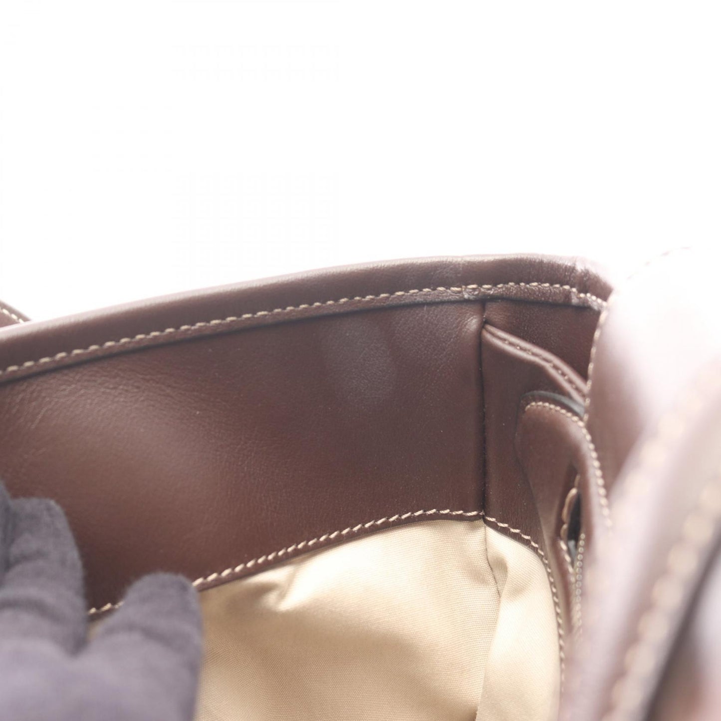 ニュージョイ ショルダーバッグ トートバッグ キャンバス レザー ベージュ ダークブラウン トッズ バッグ TOD'S